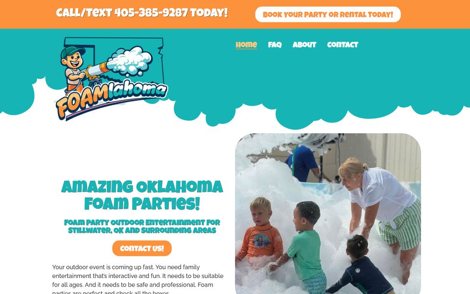 The Foamlahoma homepage