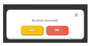 Example of poor UX writing in an error message
